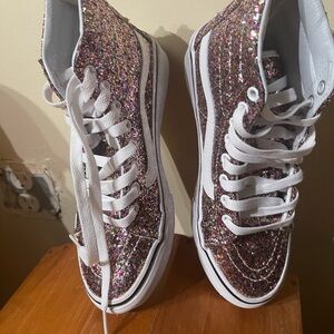 Vans Women's Glitter High-Top Sneakers - Multicolor